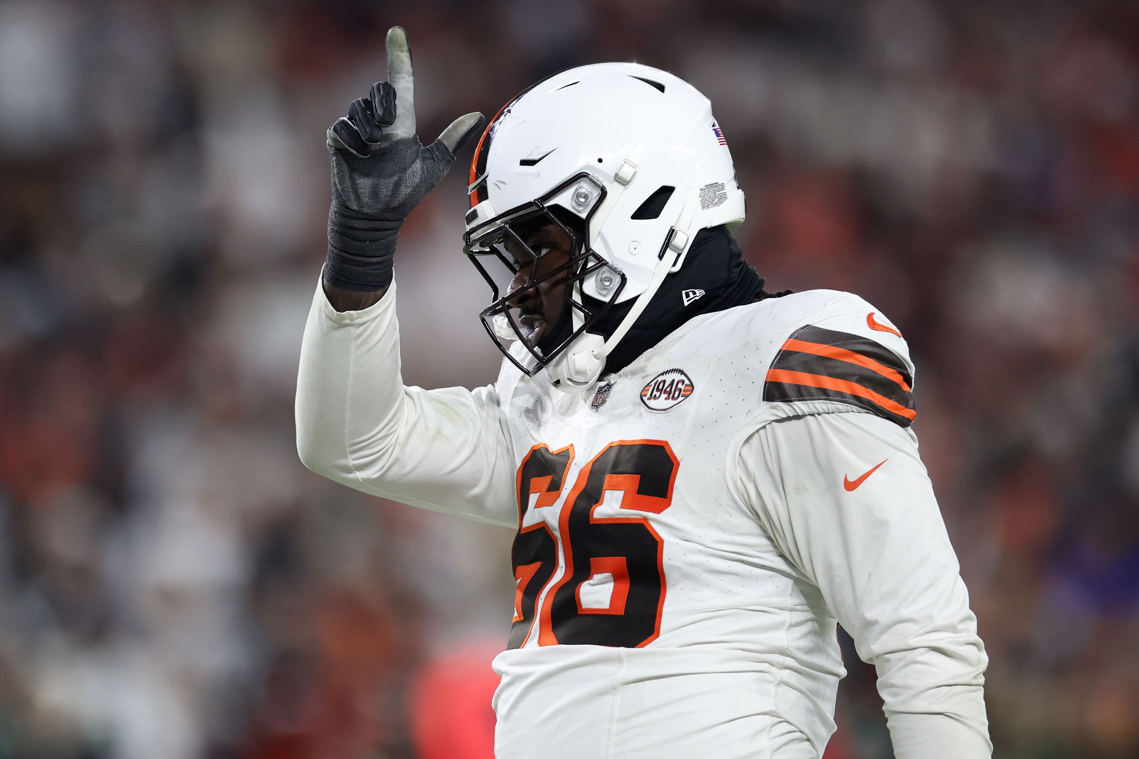 Former Cleveland Browns OT James Hudson - Source: Imagn
